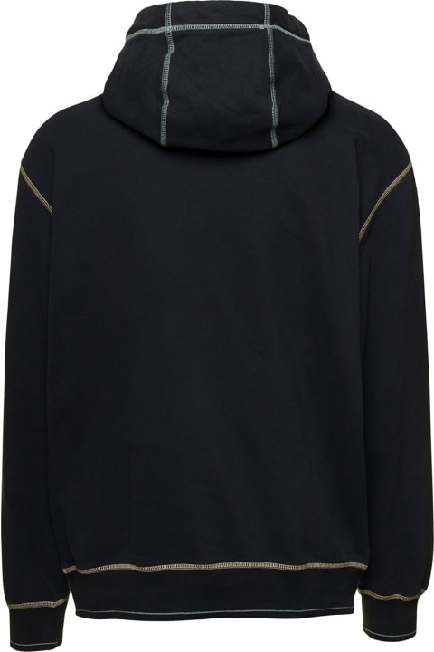 Stone Island Clothing for Men Stone Island Hoodie With Contrasting Embroidered Logo In Cotton