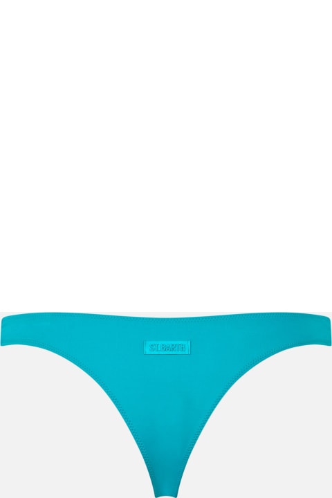 Homeware MC2 Saint Barth Woman Teal Cheeky Swim Briefs Naomi