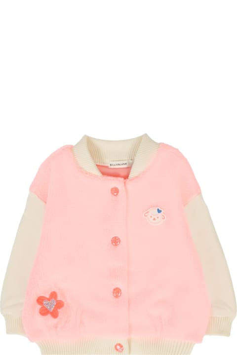 Homeware Billieblush Pink Bomber Jacket For Baby Girl With Sheep
