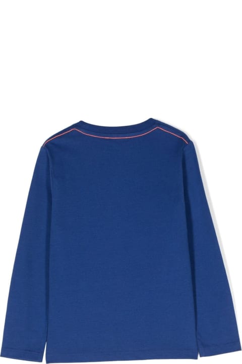 Little Marc Jacobs for Kids Little Marc Jacobs Marc Jacobs T-shirt Blu Royal In Jersey Di Cotone Bambino