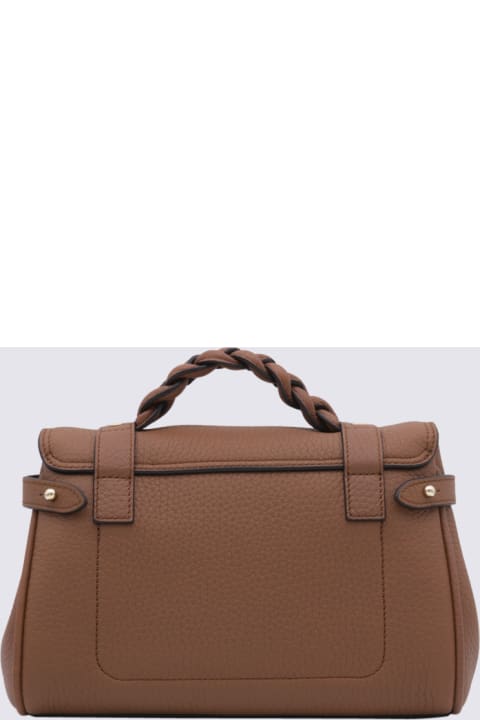 Mulberry Shoulder Bags for Women Mulberry Brown Leather Alexa Tote Bag