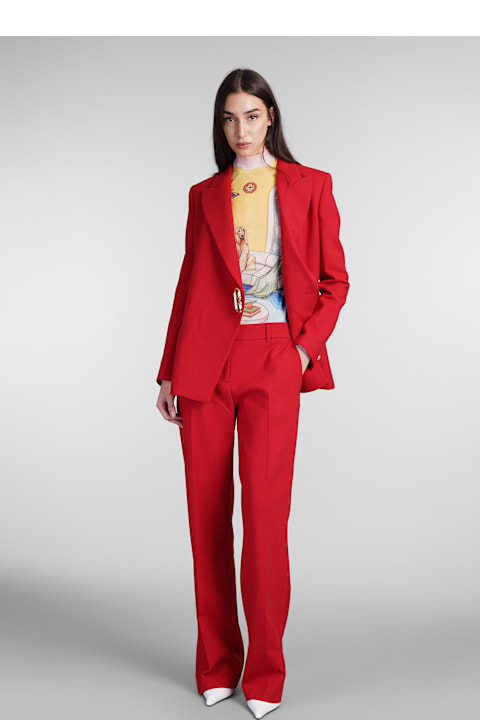 Casablanca for Women Casablanca Blazer In Red Wool