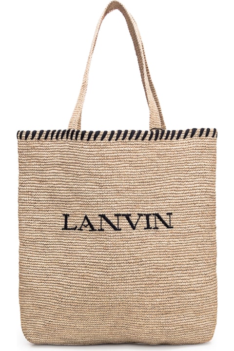 メンズ Lanvinのトートバッグ Lanvin Raffia Tote Bag