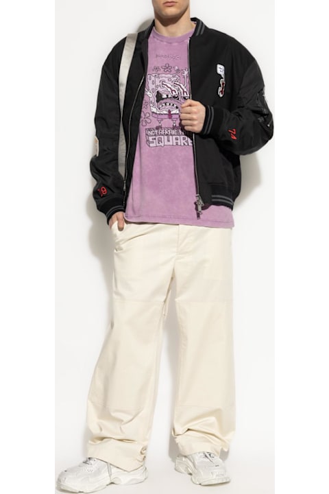 Iceberg for Men Iceberg Iceberg Bomber Jacket With Patches