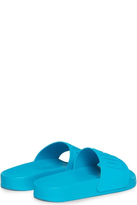 Diesel Shoes for Boys Diesel Logo Embossed Slip-on Slides