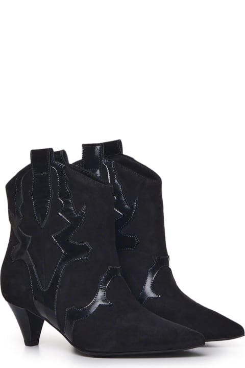 Boots for Women Marc Ellis Ankle Boot With Patent Embroidery