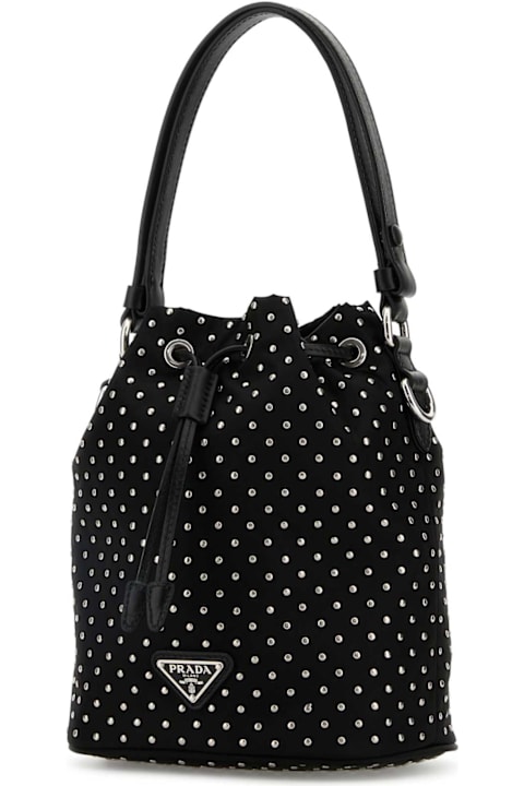 Homeware Prada Black Re-nylon Bucket Bag