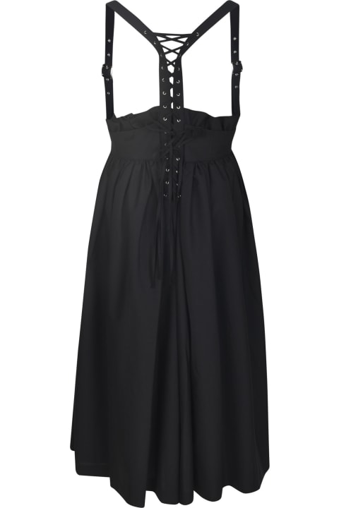 Comme des Garçons Noir Kei Ninomiya Dresses for Women Comme des Garçons Noir Kei Ninomiya Ruffle Detail Flare Buckled Dress