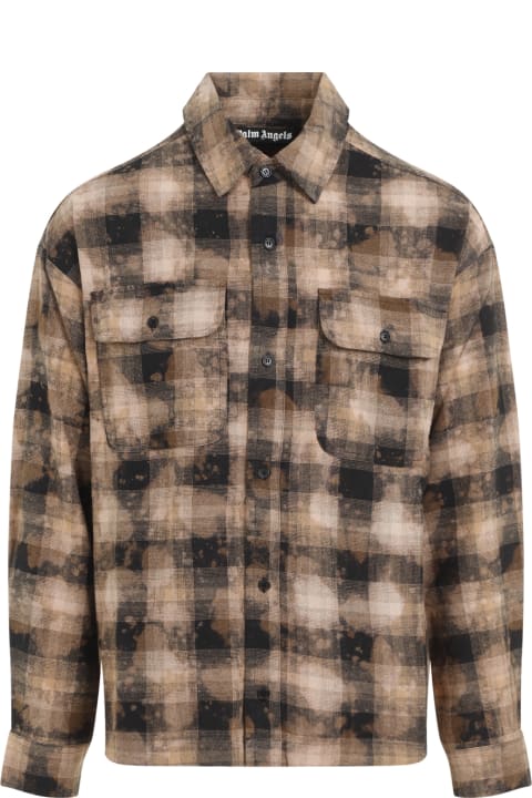 Homeware Palm Angels Curved Logo Check Shirt