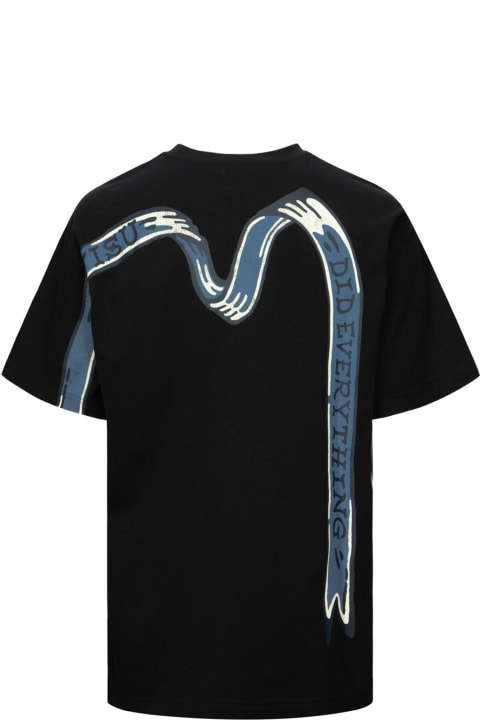 Evisu Clothing for Men Evisu Evisu T-shirts And Polos Black