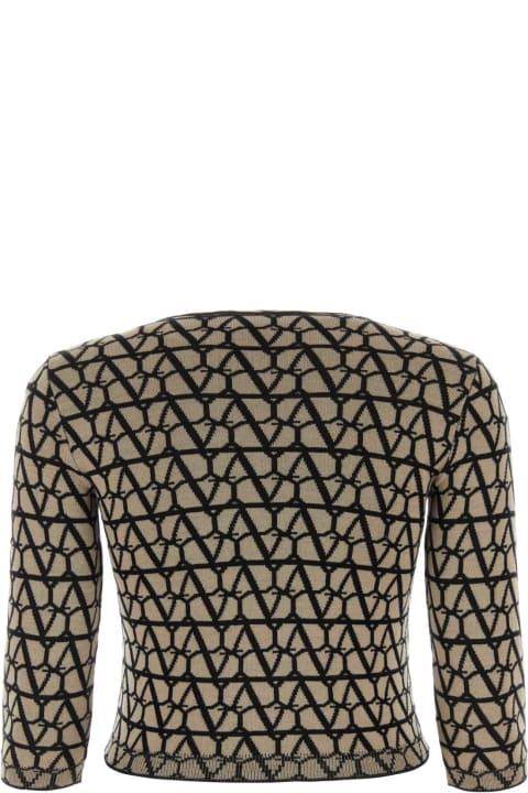 ウィメンズ Valentino Garavaniのフリース＆ラウンジウェア Valentino Garavani Toile Iconographe Wool Sweater