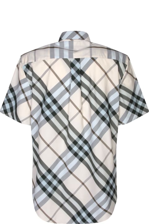 Shirts for Men Burberry Burberry Camicia Mc Pocket Chk Bia Shirt