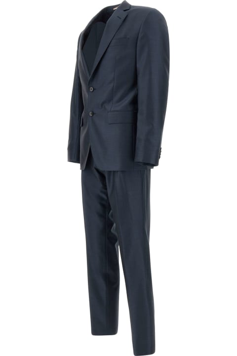 メンズ Hugo Bossのスーツ Hugo Boss Fresh Wool And Silk Two-piece Suit