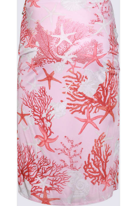 Homeware Versace Pink And Whte Viscose Skirt