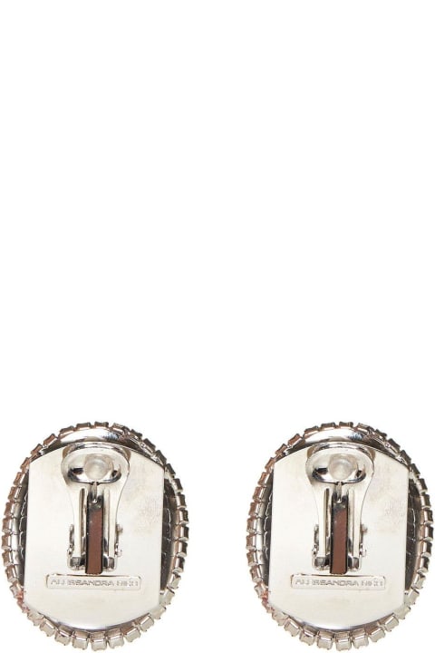Jewelry for Women Alessandra Rich Embellished Clip-on Earrings