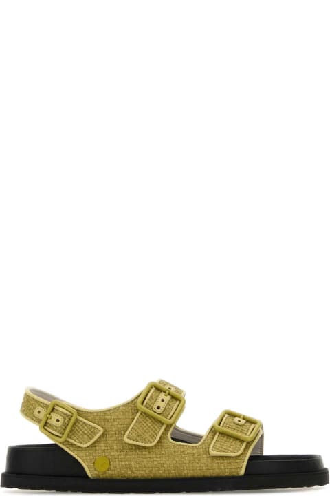 Homeware Birkenstock 1774 Olive Green Raffia Eternal Sunshine Milano Sandals