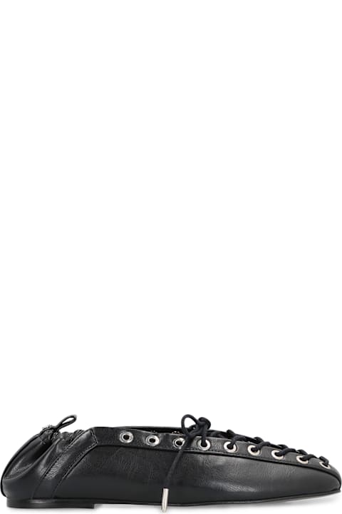 Shoes Sale for Women Ganni Faux Leather Ballet Flats