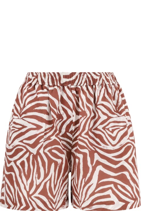 Brunello Cucinelli Sale for Women Brunello Cucinelli Zebra Patterned Shorts