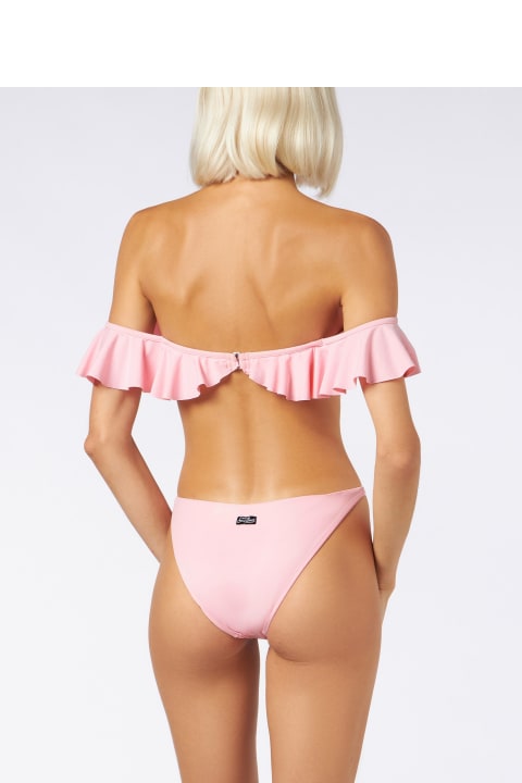 MC2 Saint Barth Swimwear for Women MC2 Saint Barth Off Shoulder Pink Bikini Top