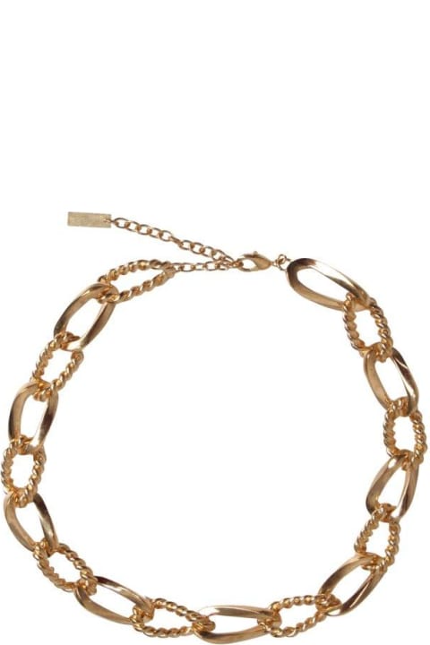 Saint Laurent Necklaces for Women Saint Laurent Logo Detailed Chain-link Necklace