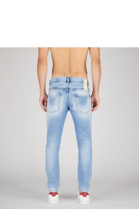 Dsquared2 Pants for Men Dsquared2 Light Blue Five-pocket Jeans