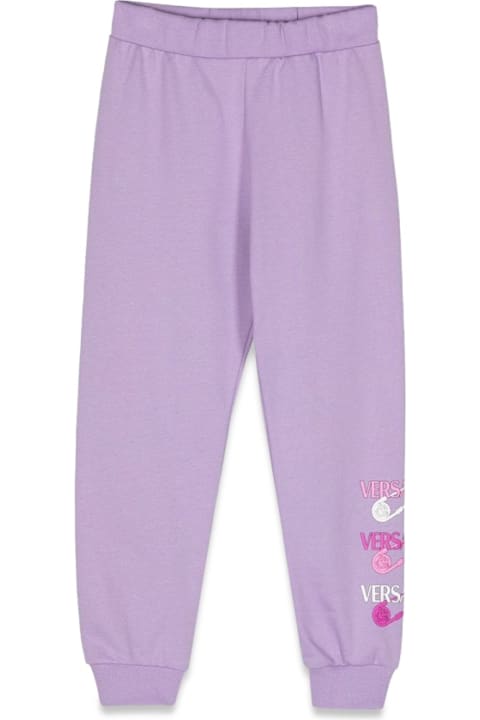 Bottoms for Girls Versace Sweatpants Logo Pins