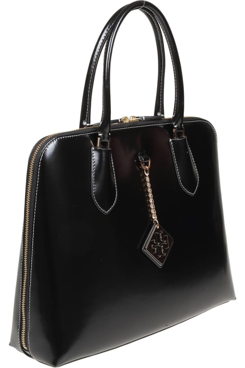 Tory Burch Totes for Women Tory Burch Swing Bag In Black Brushed Leather