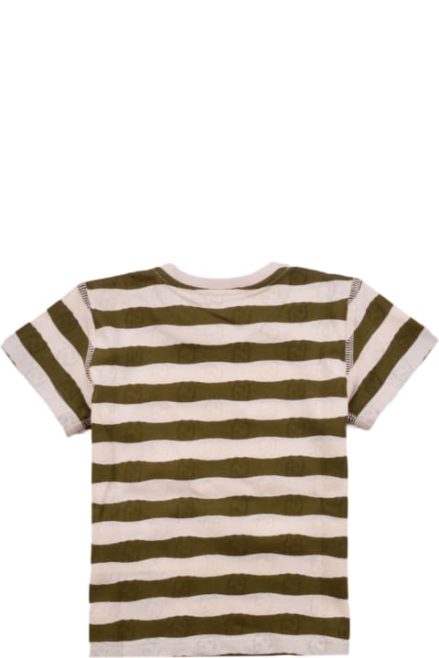 Striped Gg Cotton T-shirt