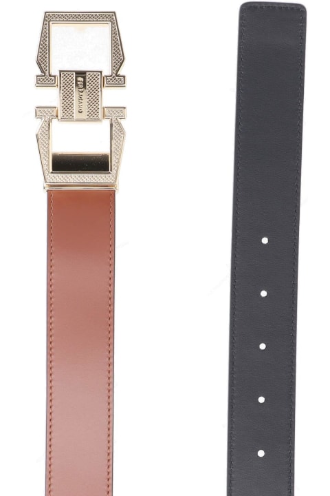 أدوات منزلية Ferragamo 
gancini
 Square Reversible Belt
