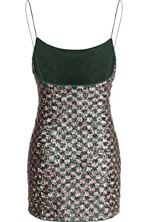 Oseree for Kids Oseree Sequins Chess Mini Dress