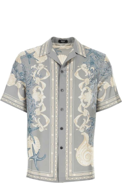 Clothing for Men Versace Printed Silk Shirt