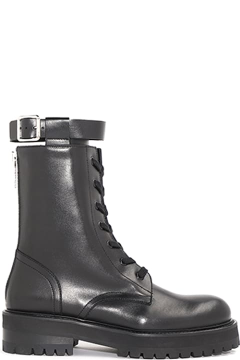 Boots for Women Dondup Leather And Rubber Ankle Boots
