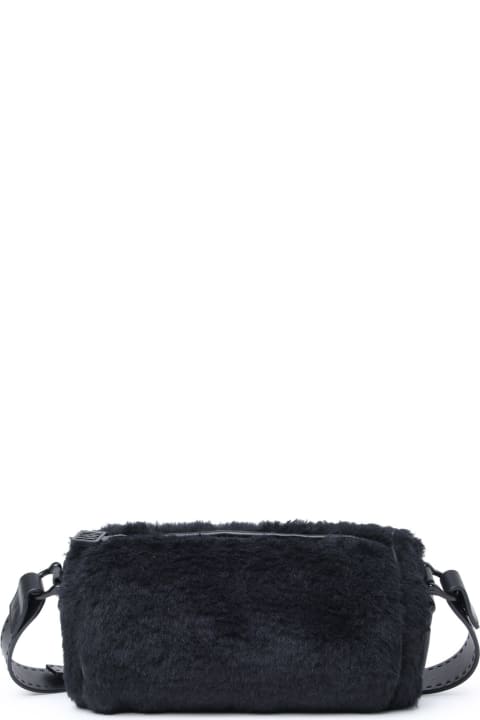 Max Mara Shoulder Bags for Women Max Mara Small 'teddyrolls' Black Teddy Bag