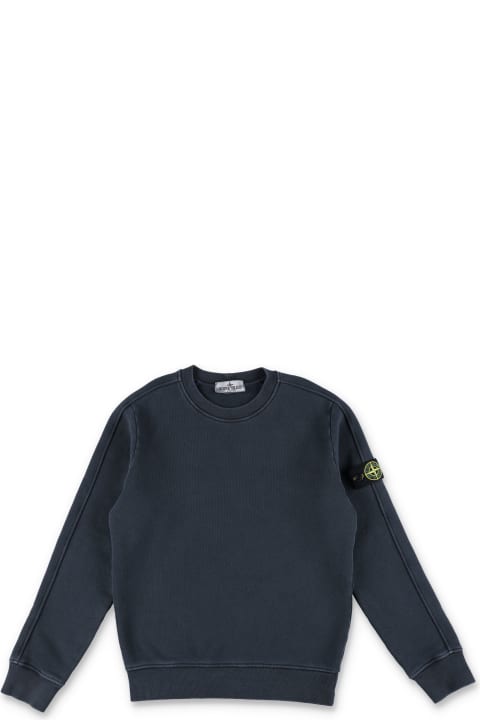 Stone Island Junior Sweaters & Sweatshirts for Girls Stone Island Junior Crewneck Sweatshirt With Logo Patch