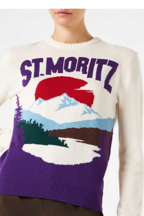 MC2 Saint Barth for Women MC2 Saint Barth Woman Crewneck Sweater With St.moritz