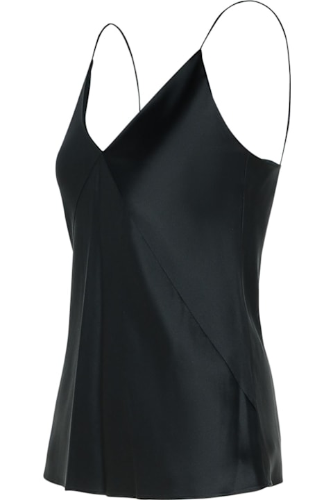 Max Mara for Women Max Mara 'metello' Black Silk Top