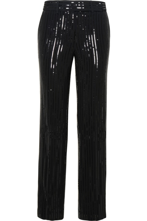 ウィメンズ MICHAEL Michael Korsのパンツ＆ショーツ MICHAEL Michael Kors Pinstripe Crepe Pants With Sequins