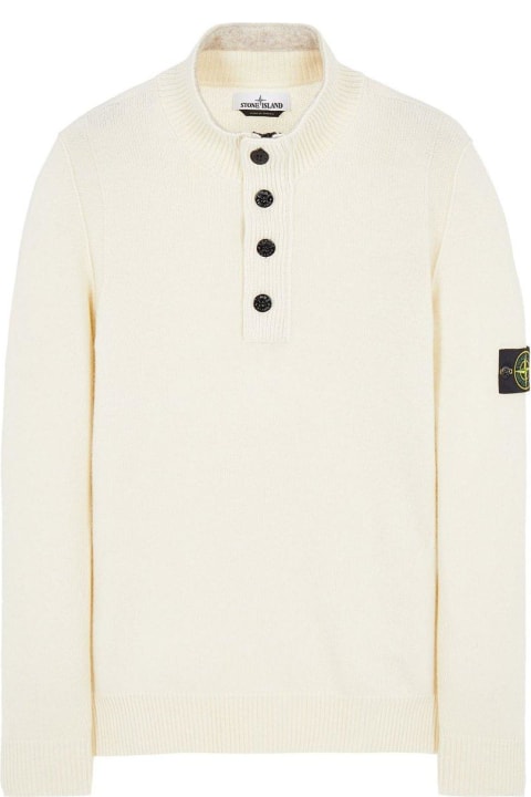 Sweaters for Men Stone Island Logo Patch Long-sleeved Jumper Sweater