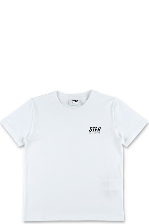 Homeware Golden Goose Kid - Silver Print Logo T-shirt