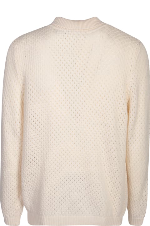 Lardini Sweaters for Men Lardini Perforated Cardigan