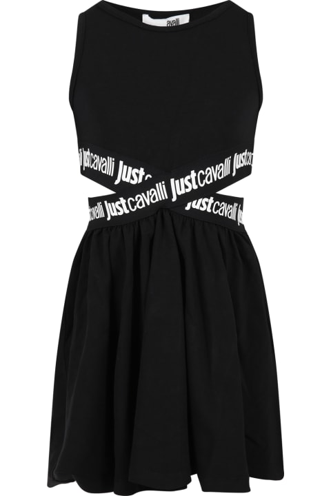 Black Dress For Girl With Logo