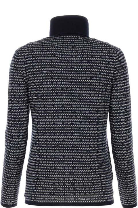 Clothing for Women Prada Embroidered Wool Sweater