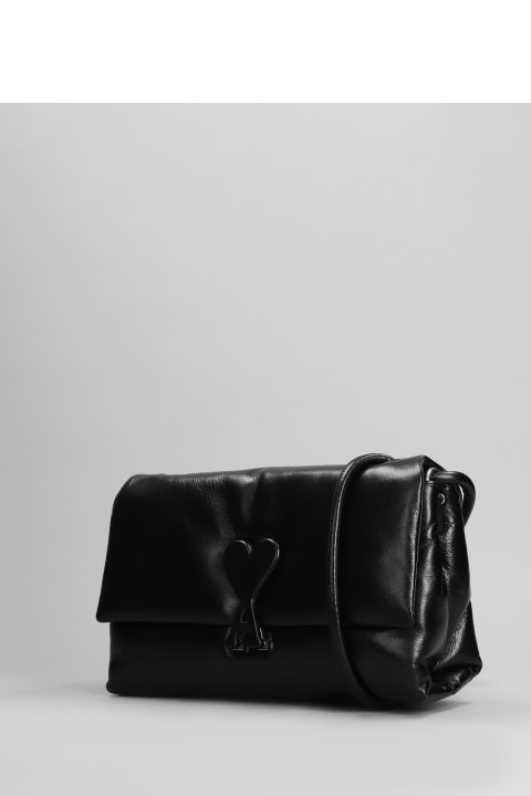 Fashion for Women Ami Alexandre Mattiussi Shoulder Bag In Black Leather