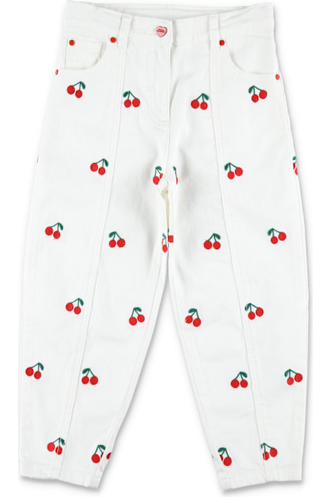 أدوات منزلية Stella McCartney Kids Kid - Cherry Embroidered Jeans