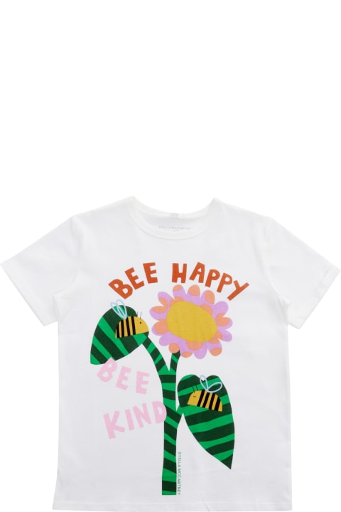 Stella McCartney Kids Kids Stella McCartney Kids White T-shirt With Print