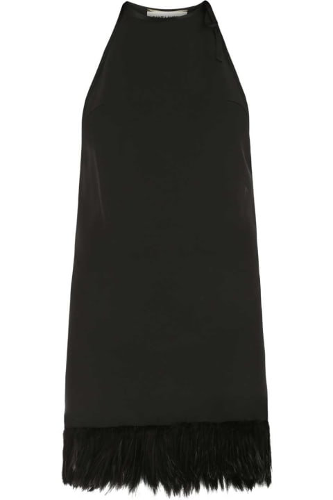 Saint Laurent for Women Saint Laurent Black Crepe Mini Dress