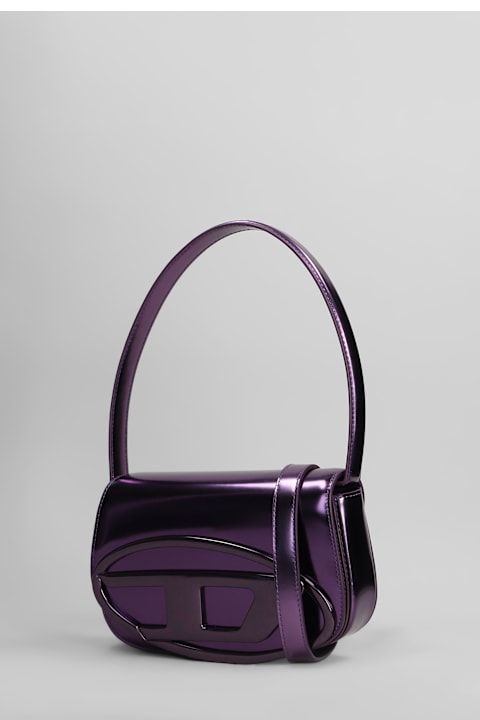 Diesel Bags for Women Diesel 1 Dr Shoulder Bag In Viola Leather