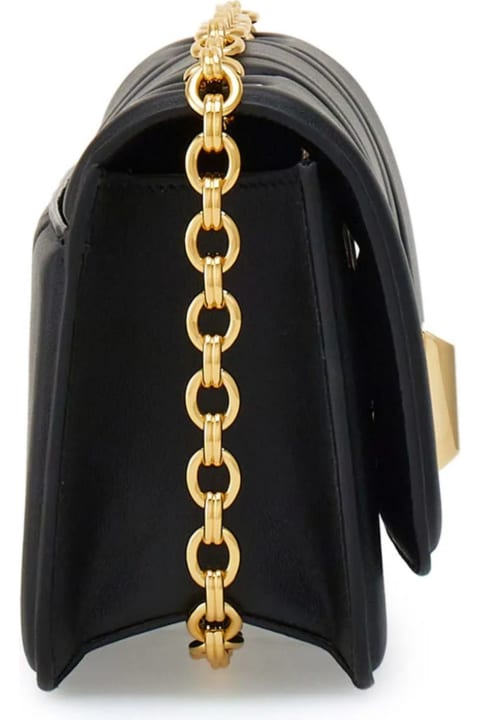 Fashion for Women Ferragamo Black Leather Gancini Shoulder Bag