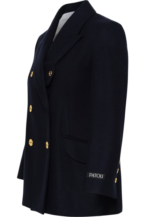 Patou Coats & Jackets for Women Patou Blue Virgin Wool Jacket