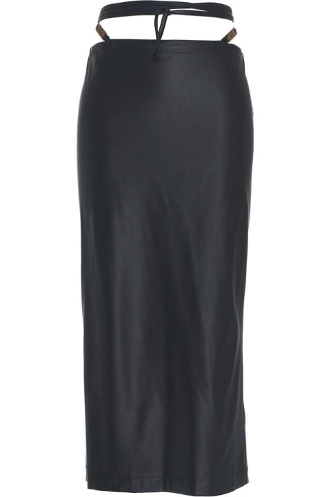 Skirts for Women Versace Jeans Couture Logo Lettering Halterneck Dress